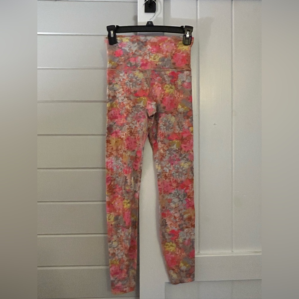 lululemon athletica Kids Floral Leggings - Pink and Yellow